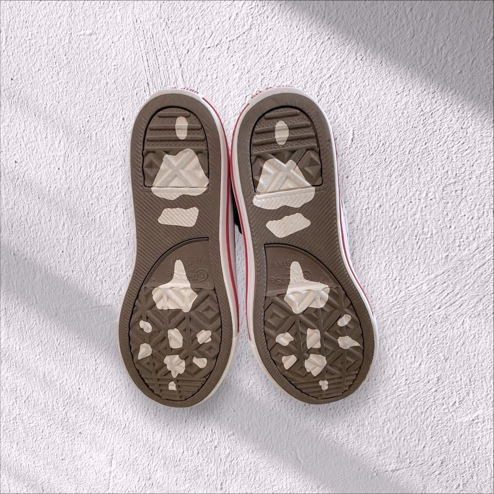 Converse Sneakers Dinoverse High Top All Star White Red Junior Boys Size 3 - Picture 7 of 11